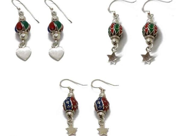 Coloured Balls earrings