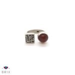 Squared Dark Red That's Me Ring