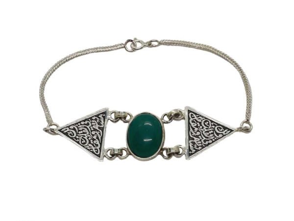 Green Triangle Bracelet
