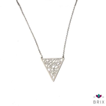 Hollowed Тriangle Hearts Necklace