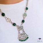 Floral Green Song Necklace