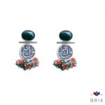 Green Masha Allah Earrings