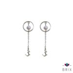 Pearly love earrings