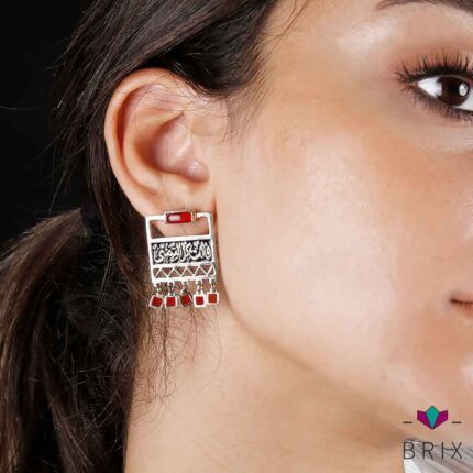 Red wish earrings