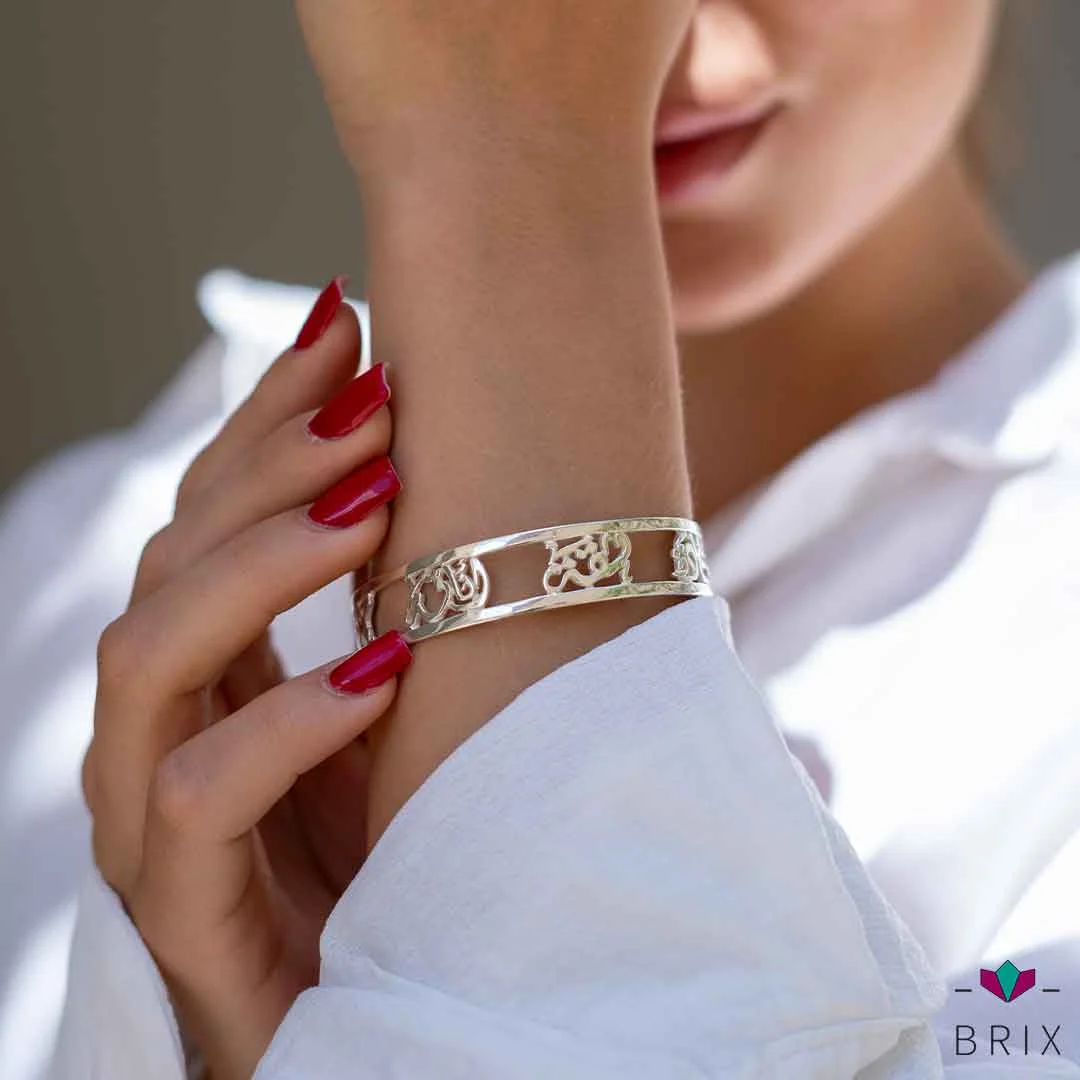 أفكار لهدايا اساور فضة هدايا للنساء أنيقة 1 اساور فضة هدايا للنساء