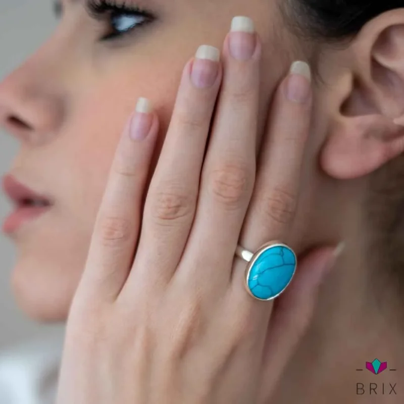 خاتم فضه فص